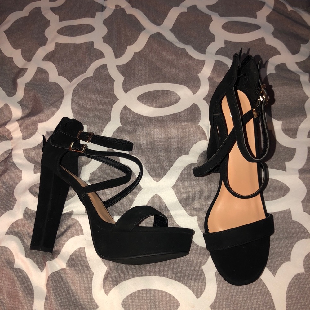 black heels